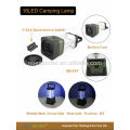 6 led portable hanging LED camping lamp lights with compass with dimmer switch